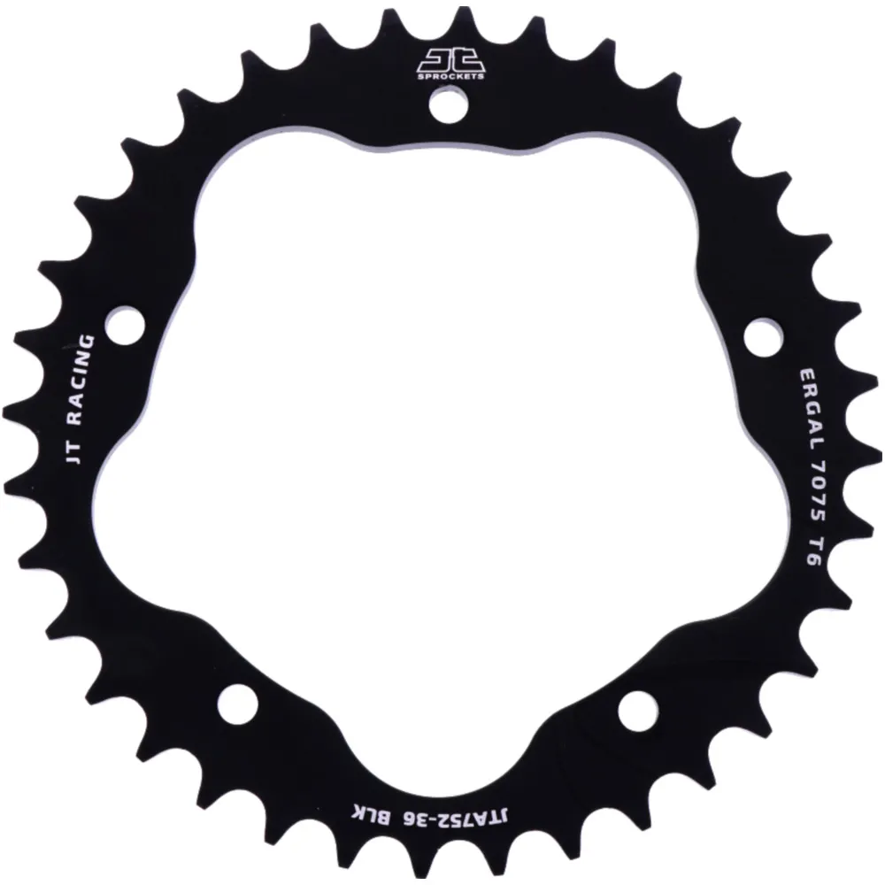 Alu-Kettenrad 36Z Teilung 525 schwarz für Kettenradträger 7585011