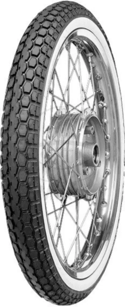 2 1/2 Zoll-19 45J TT reinforced front/rear Reifen Conti KKS10 Weißwand