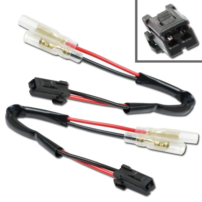 Adapterkabel Blinker | HD+Ducati Paar | Japan-2er Rundstecker weiblich Ø 3,5mm