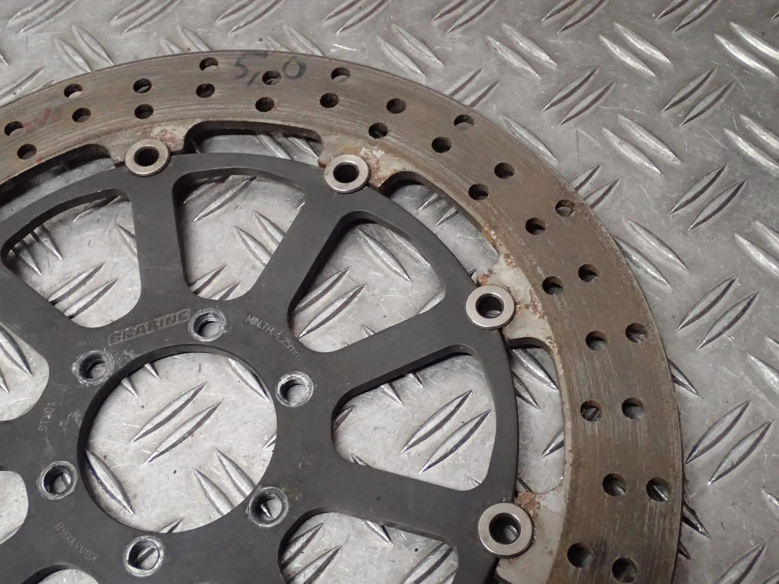 Breaking Bremsscheibe VA 5,0 mm Bremse Scheibe Benelli Tre-k Trek 1130 Bj.07