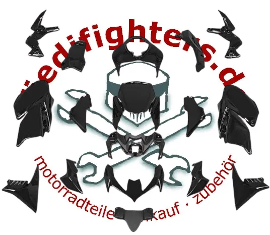 NEU Lacksatz Verkleidung komplett schwarz Kawasaki Z900 Z 900 Z-900 20-23