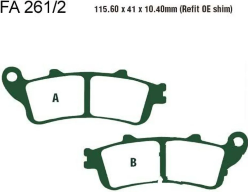 Bremsbeläge Bremsklotz Sinter HH EBC FA2612HH