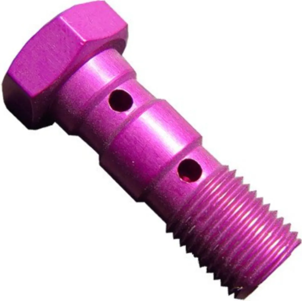 Banjo bolt double m10x1.00 violet