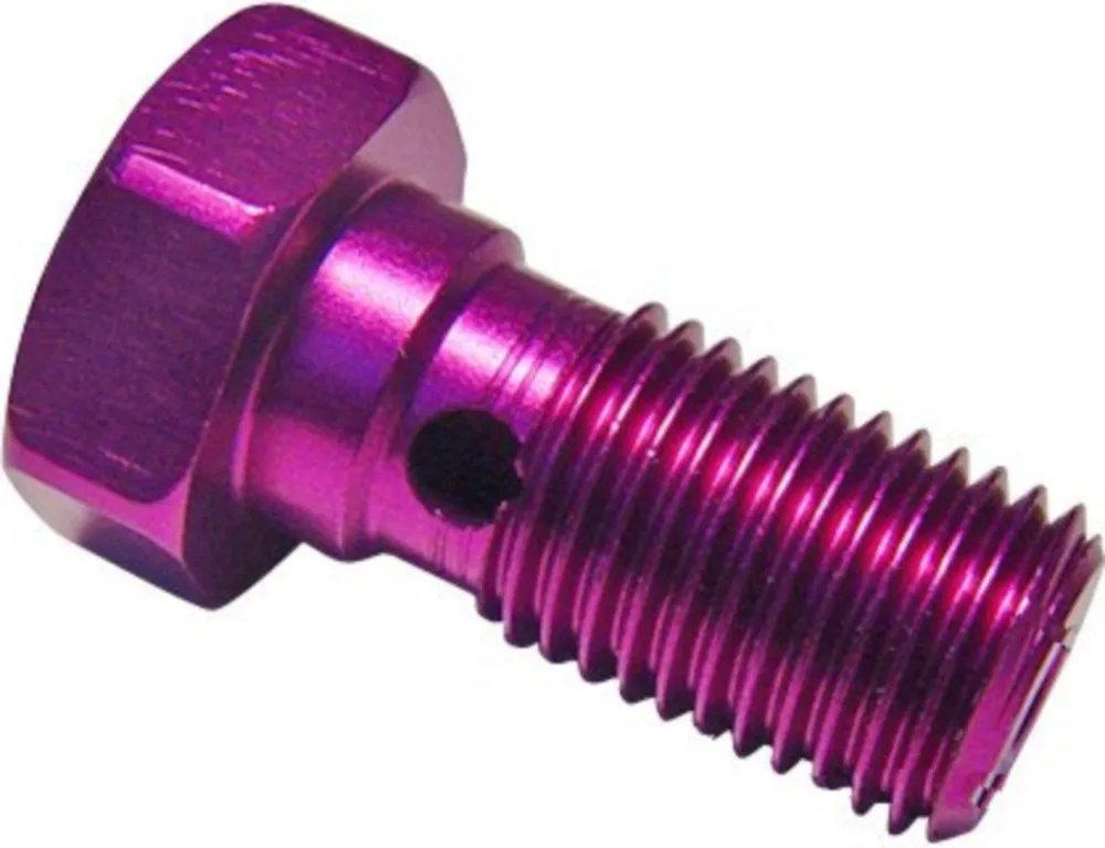 Banjo bolt single 3/8´-24 violet