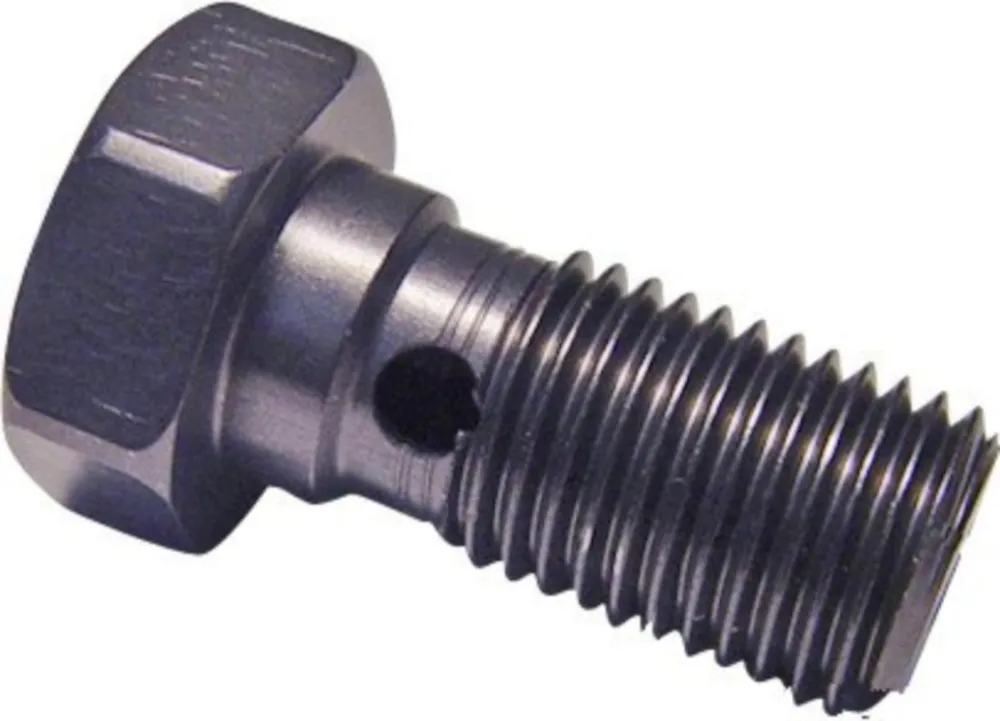 Banjo bolt single 3/8´-24 anthracite