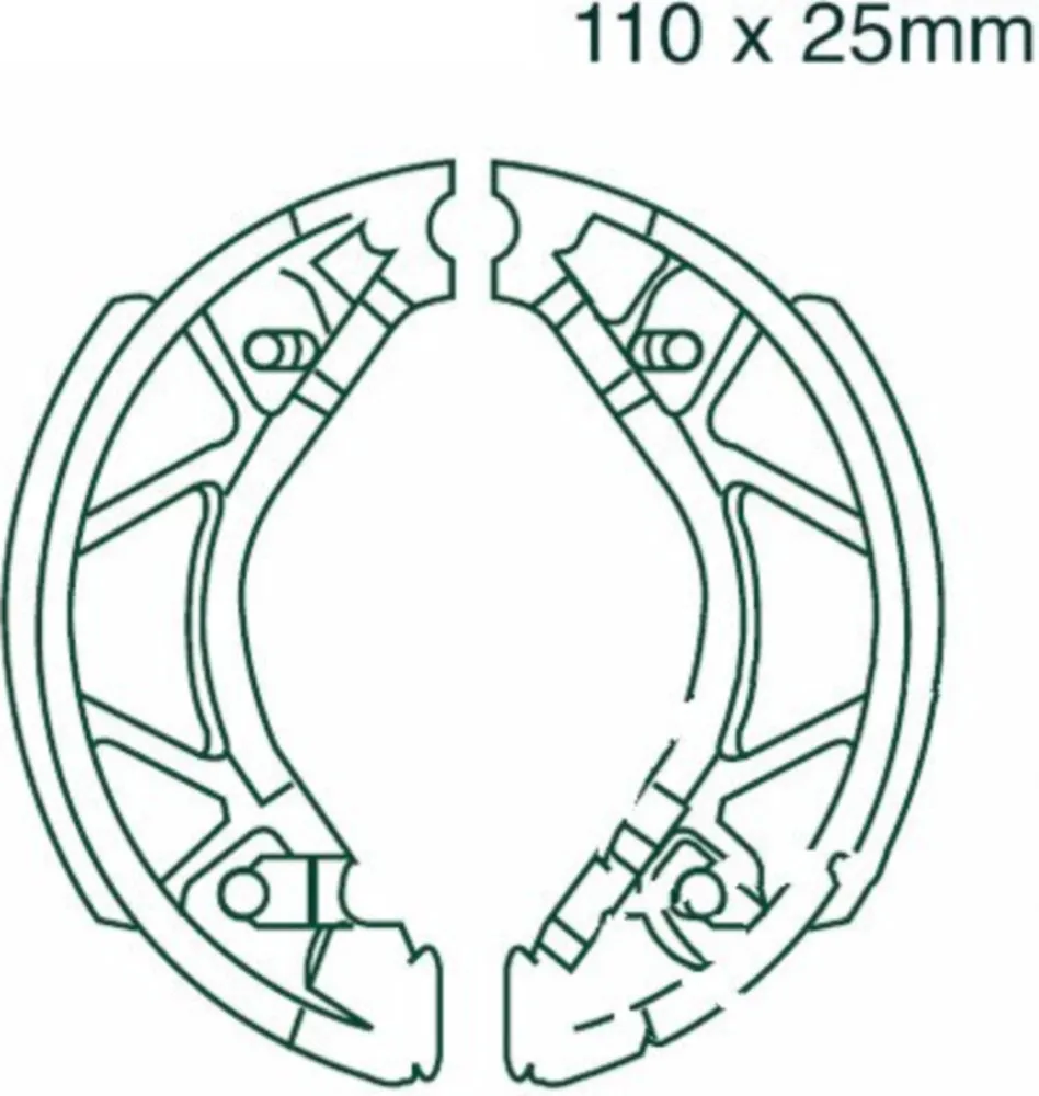 Bremsbacken mit Feder EBC Y530