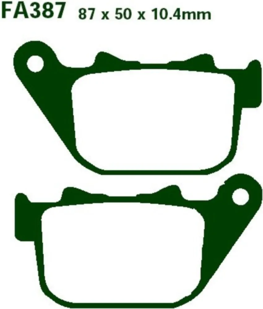 Bremsbeläge Bremsklotz Sinter HH EBC FA387HH