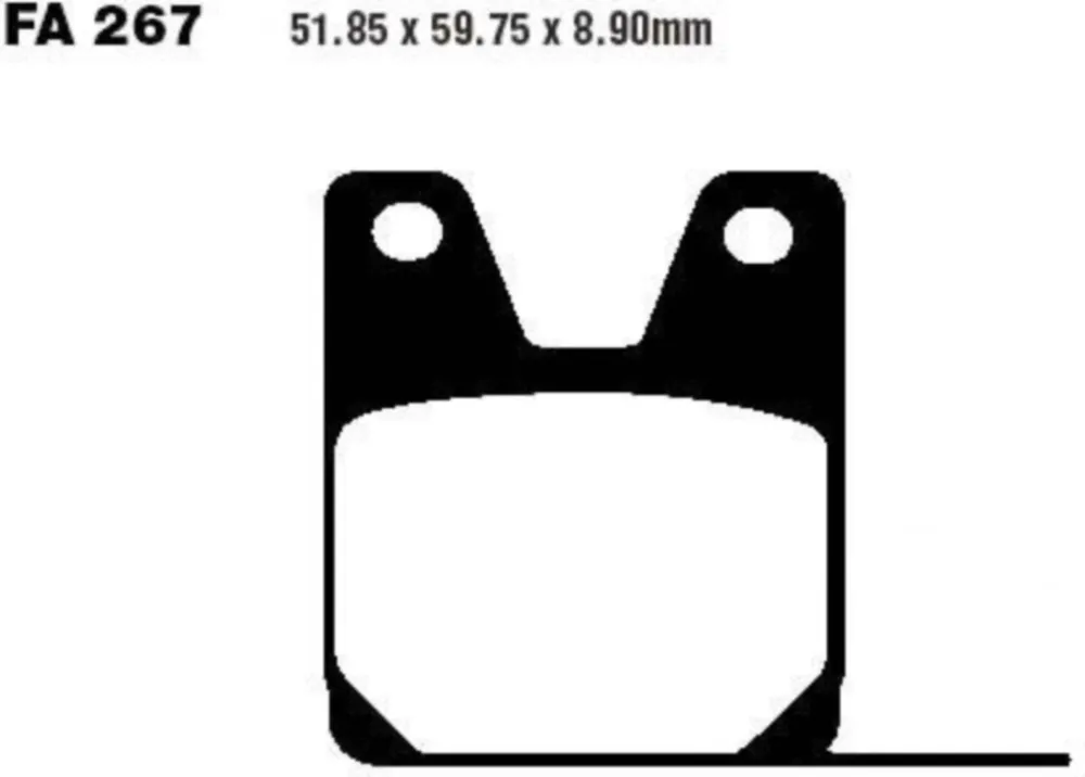 Bremsbeläge Bremsklotz Sinter HH EBC FA267HH