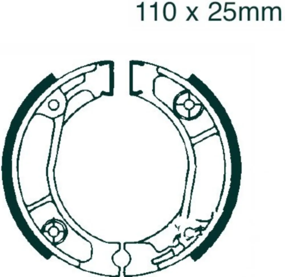 Bremsbacken mit Feder EBC H353