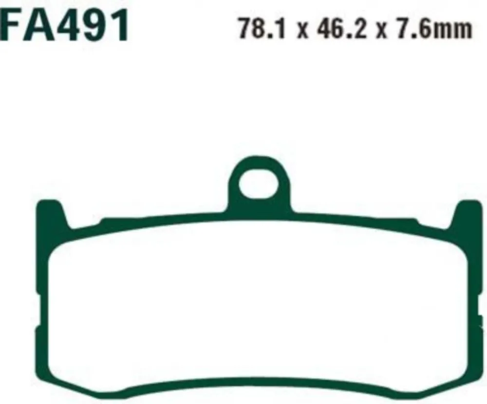 Bremsbeläge Bremsklotz Sinter HH EBC FA491HH