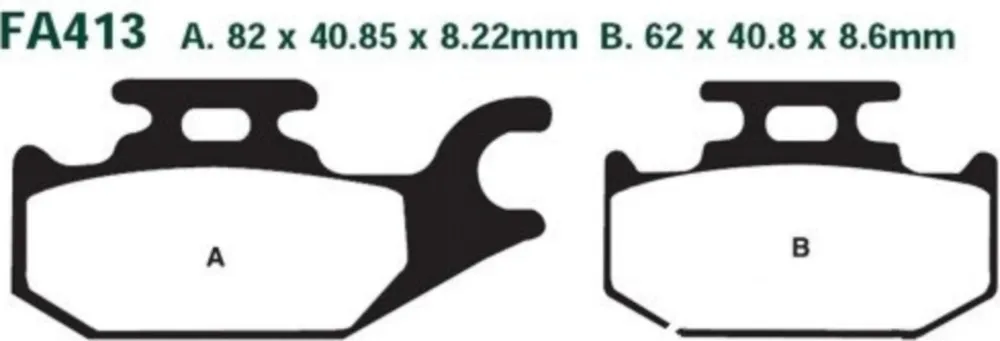 Bremsbeläge Bremsklotz Carbon Scooter EBC SFAC413