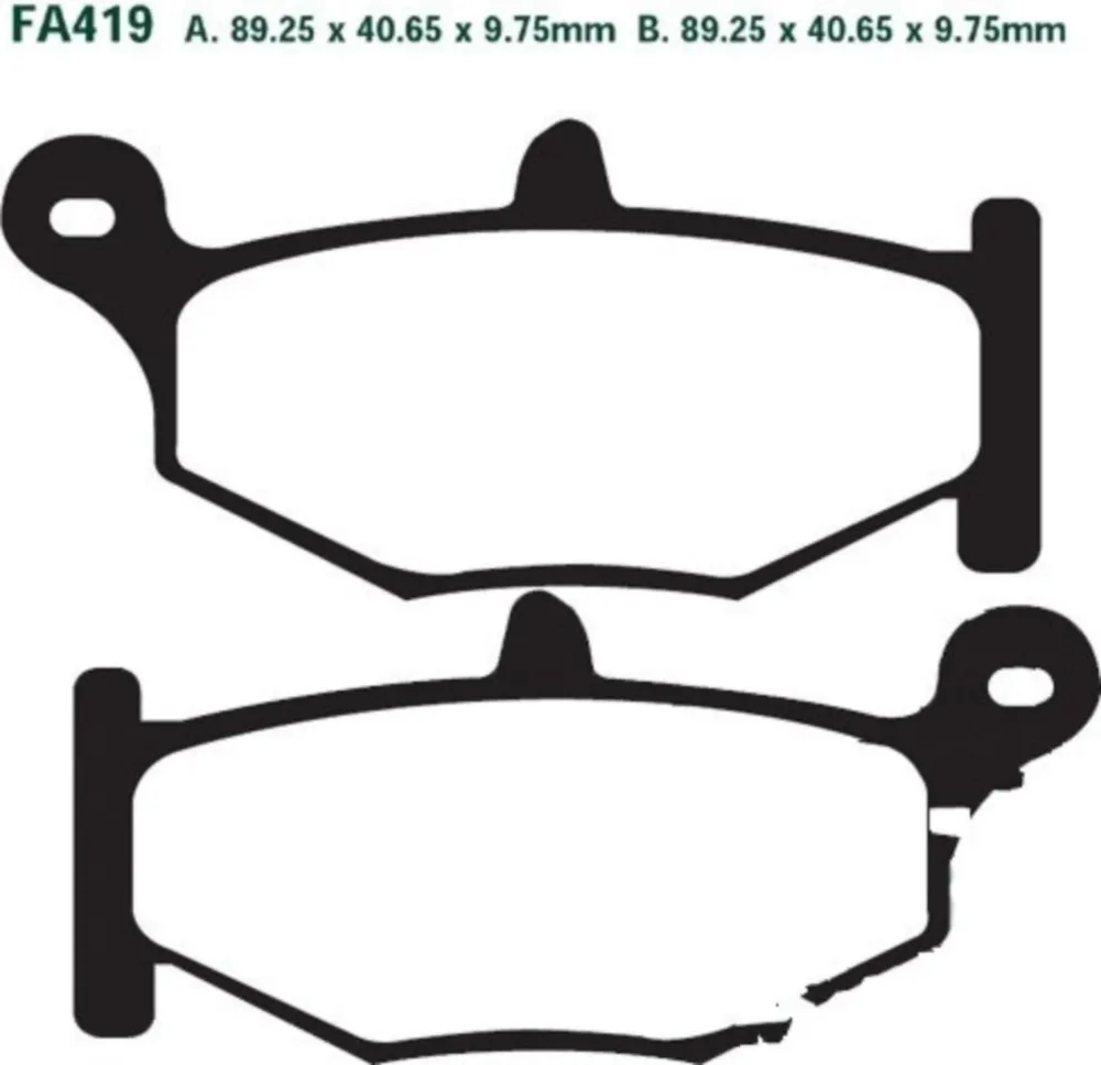 Bremsbeläge Bremsklotz Sinter HH EBC FA419HH