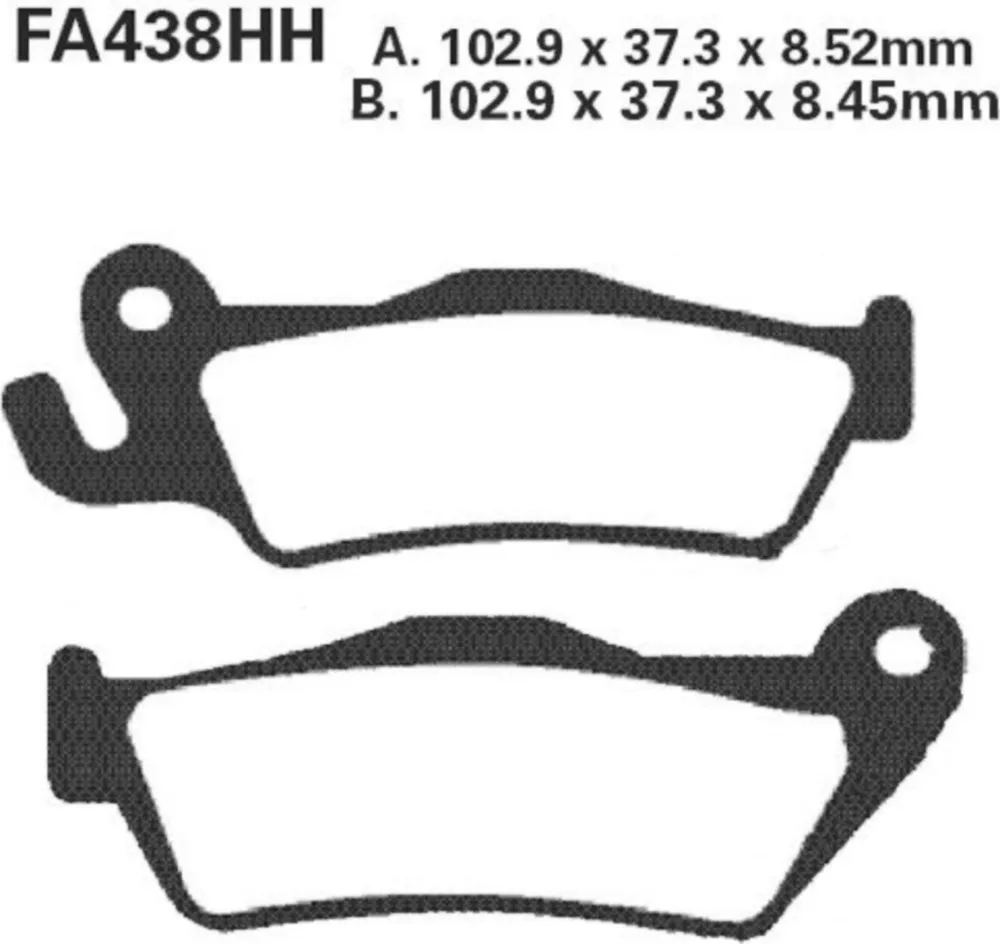 Bremsbeläge Bremsklotz Sinter HH EBC FA438HH