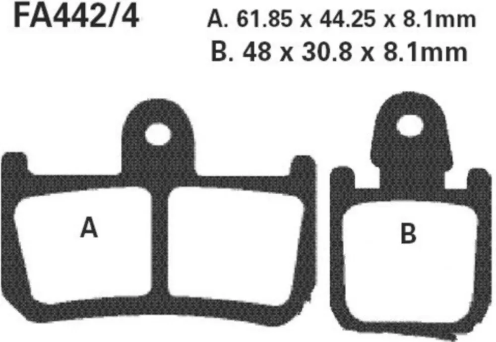 Bremsbeläge Bremsklotz Sinter GPFAX EBC GPFAX4424HH
