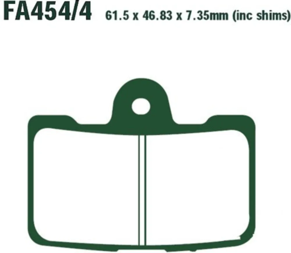 Bremsbeläge Bremsklotz Sinter HH EBC FA4544HH