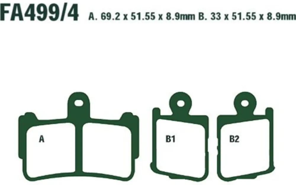 Bremsbeläge Bremsklotz Sinter HH EBC FA4994HH
