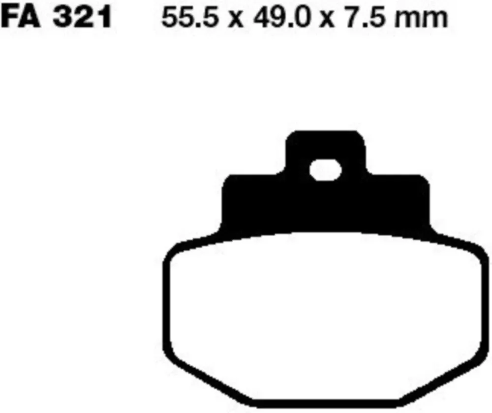 Bremsbeläge Bremsklotz Carbon Scooter EBC SFAC321