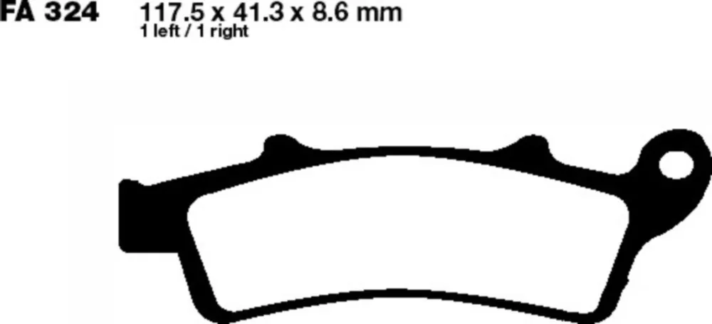 Bremsbeläge Bremsklotz Carbon Scooter EBC SFAC324