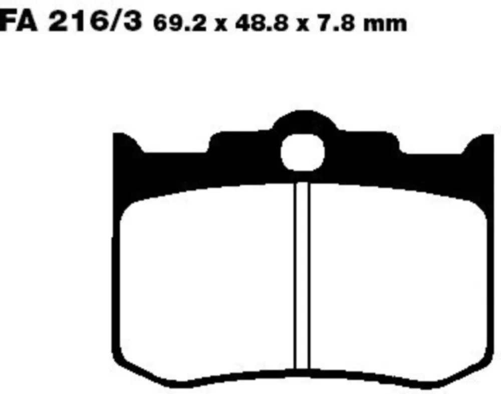 Bremsbeläge Bremsklotz Sinter HH EBC FA2163HH