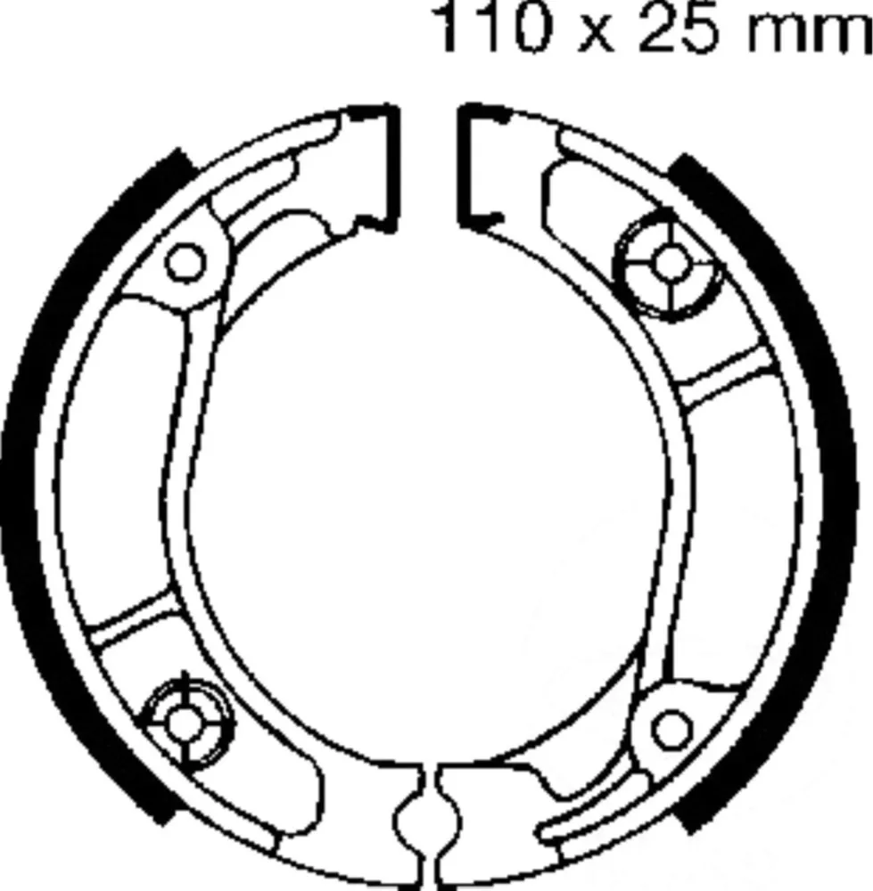 Bremsbacken mit Feder EBC H304