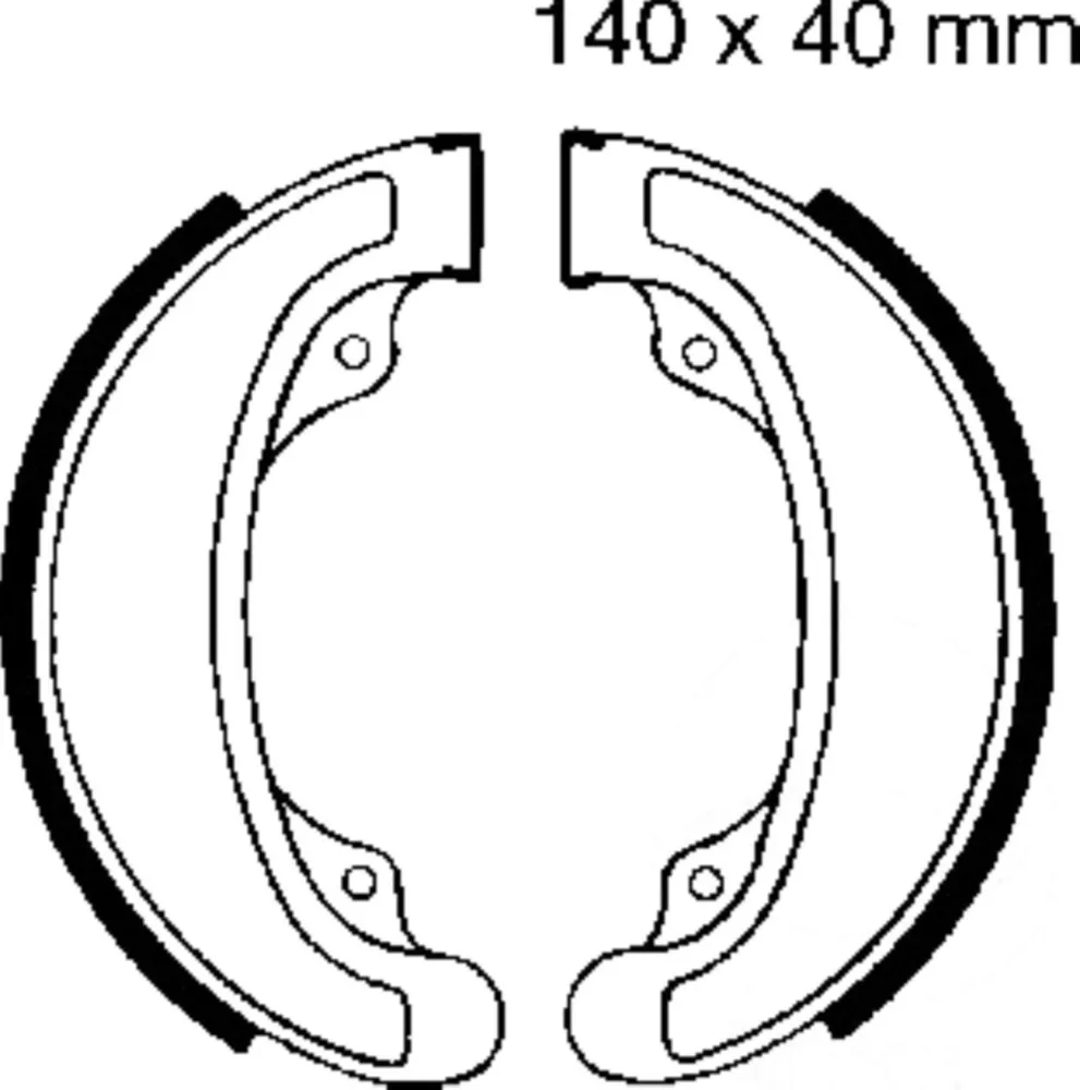 Bremsbacken mit Feder EBC H313