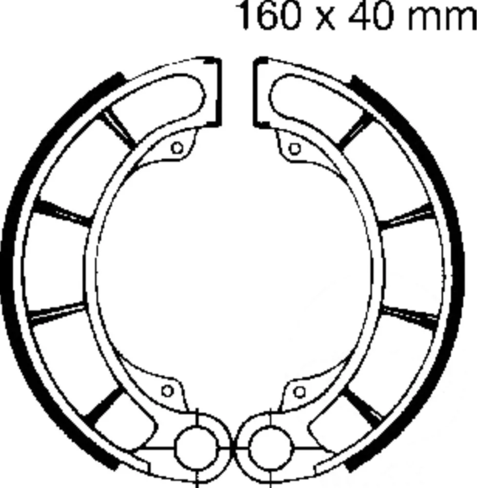 Bremsbacken mit Feder EBC H321
