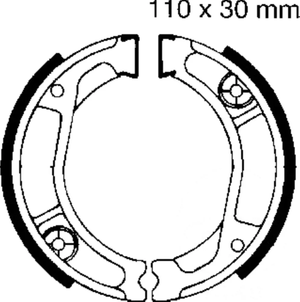 Bremsbacken mit Feder EBC H323