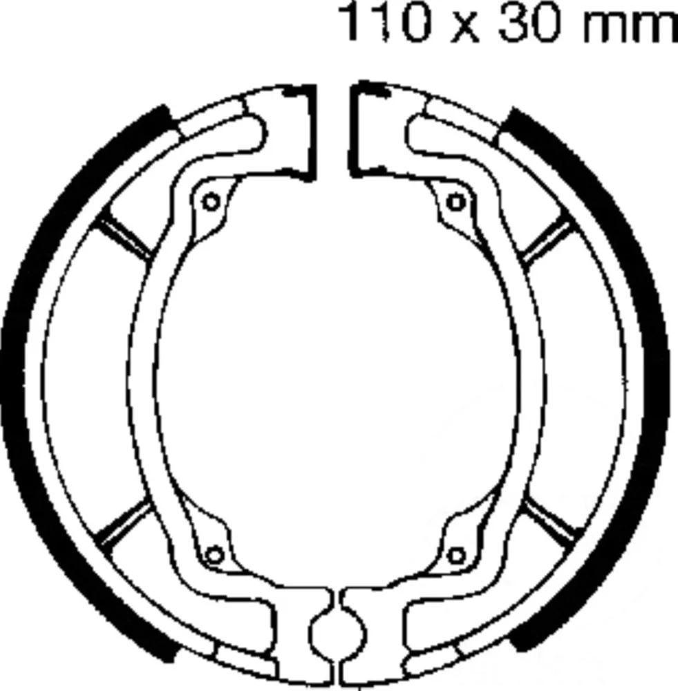 Bremsbacken mit Feder EBC S603
