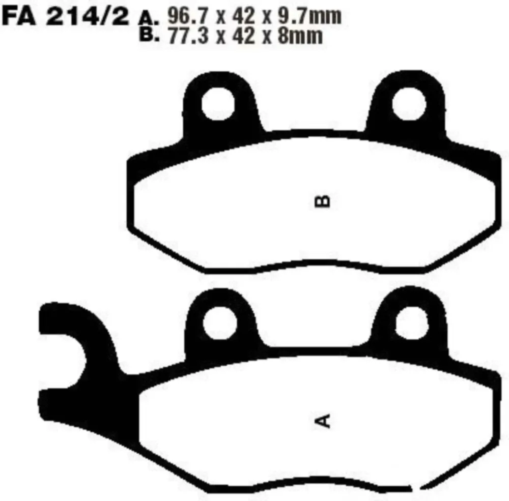 Bremsbeläge Bremsklotz Sinter HH EBC FA2142HH