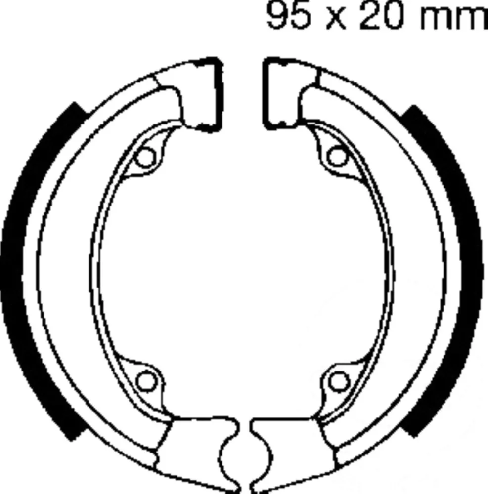Bremsbacken mit Feder EBC H302