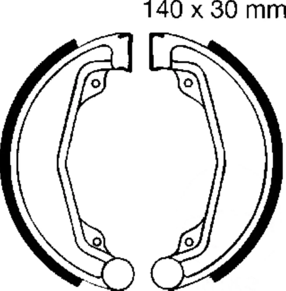 Bremsbacken mit Feder EBC H309