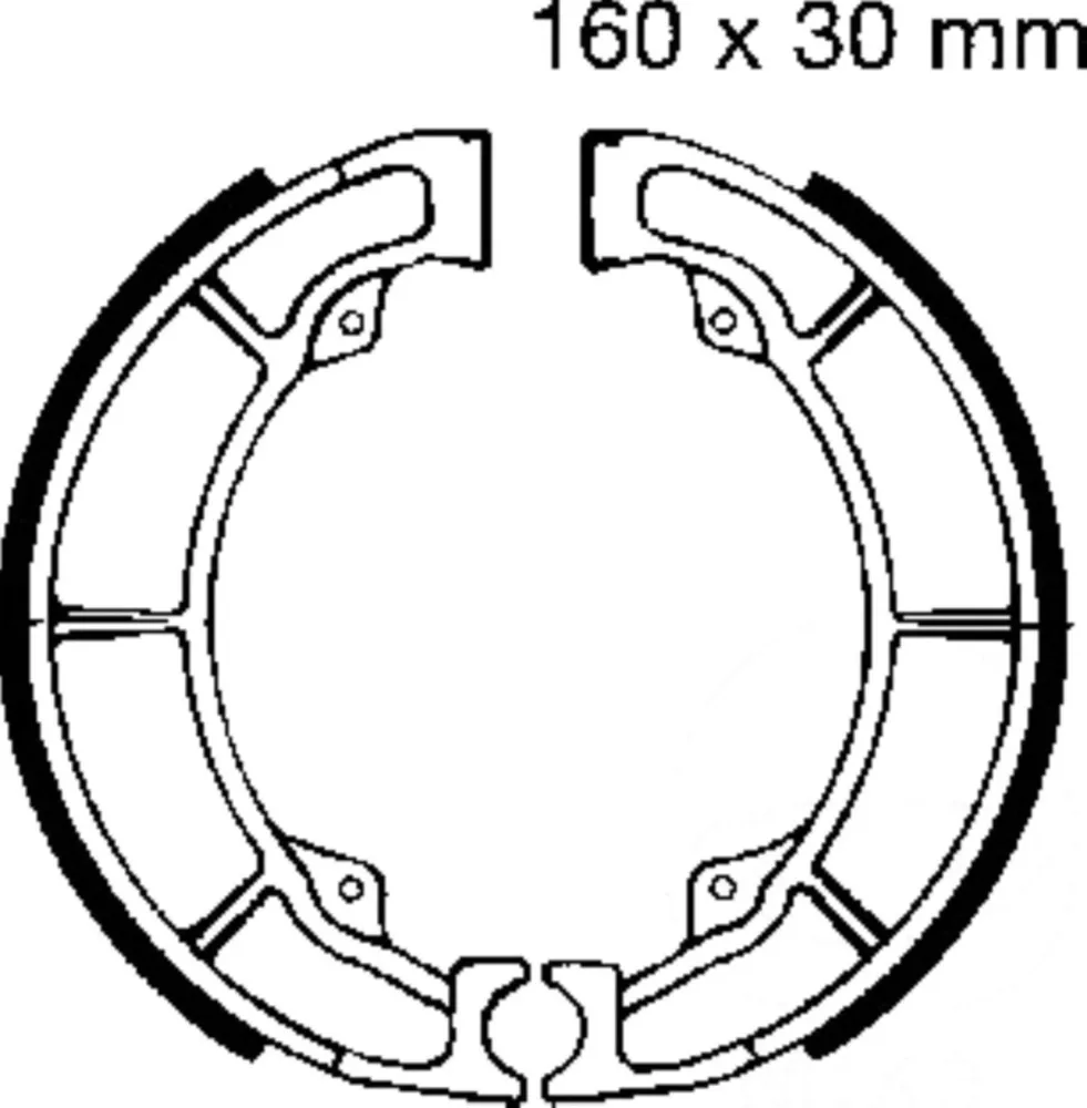 Bremsbacken mit Feder EBC K706