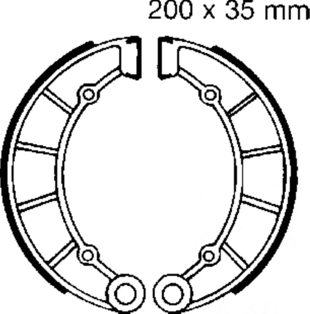 Bremsbacken mit Feder EBC K713