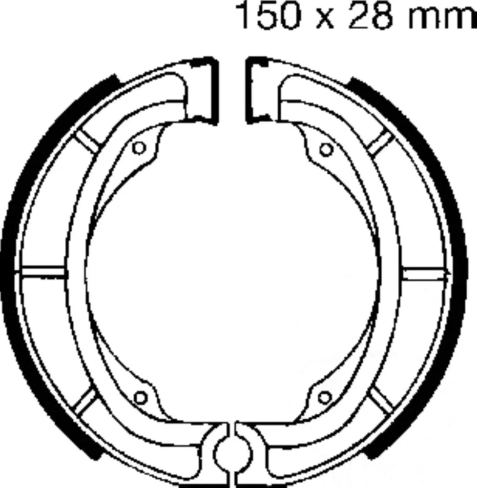 Bremsbacken mit Feder EBC S605