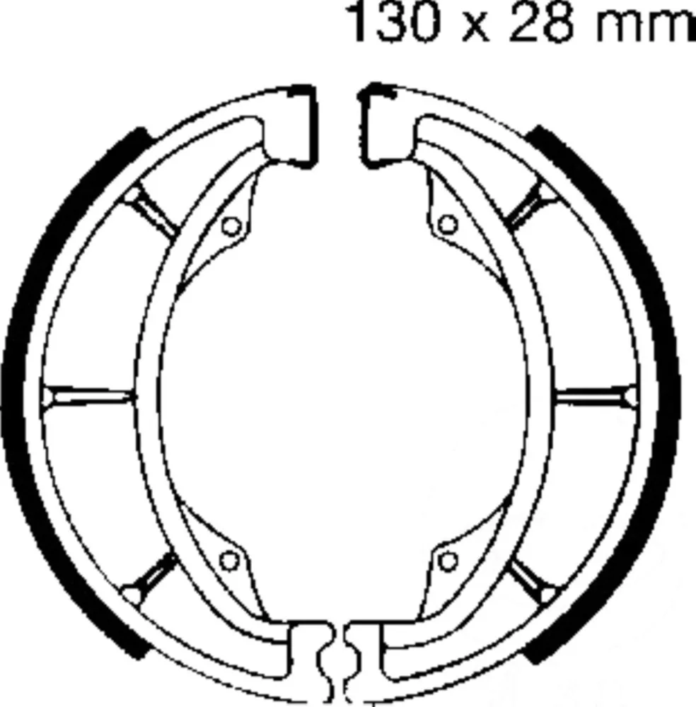 Bremsbacken mit Feder EBC S602G