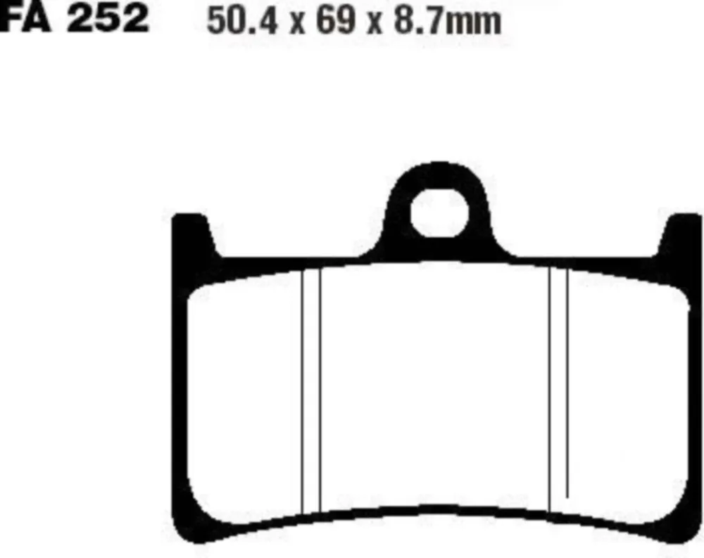 Bremsbeläge Bremsklotz Carbon Scooter EBC SFAC252