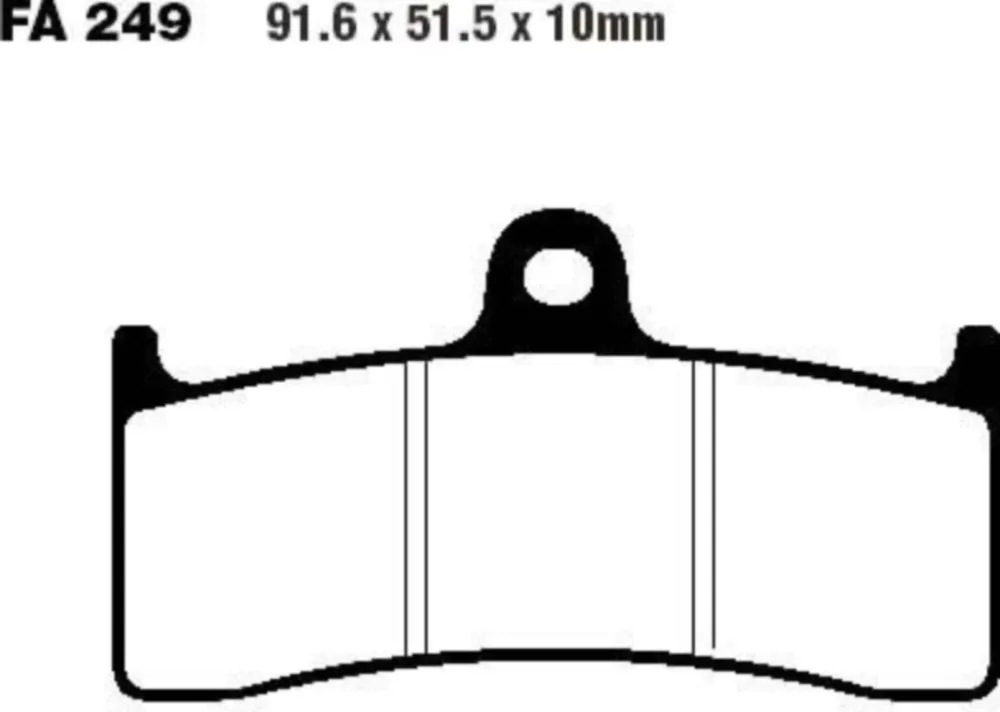 Bremsbeläge Bremsklotz Sinter HH EBC FA249HH