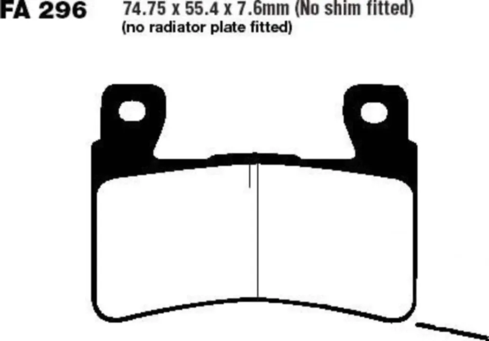 Bremsbeläge Bremsklotz Sinter GPFAX EBC GPFAX296HH
