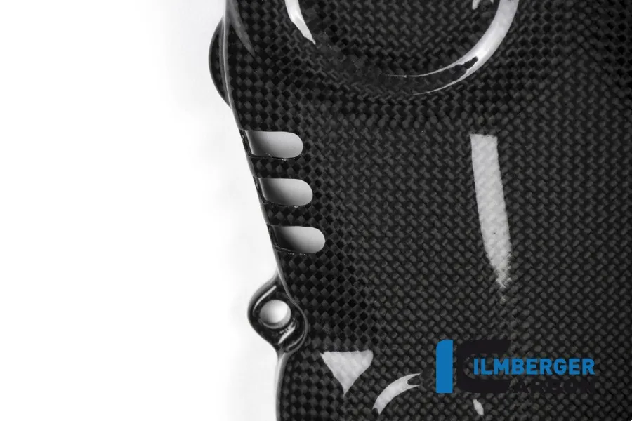 Zahnriemenabdeckung vertikal glanz, Carbon