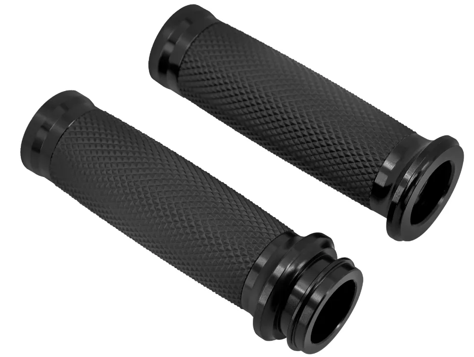 1 "25mm Elektronische Gasgriff Hand Grips Lenker Schwarz Harley Touring Street Glide Road King